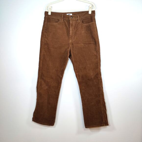 Uniqlo U Other - UNIQLO U Corduroy Straight Leg Pants Brown 33 Men's Women's Unisex